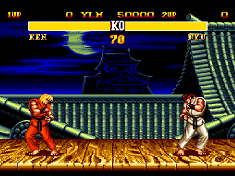 street fighter 2 ken stage on megadrive